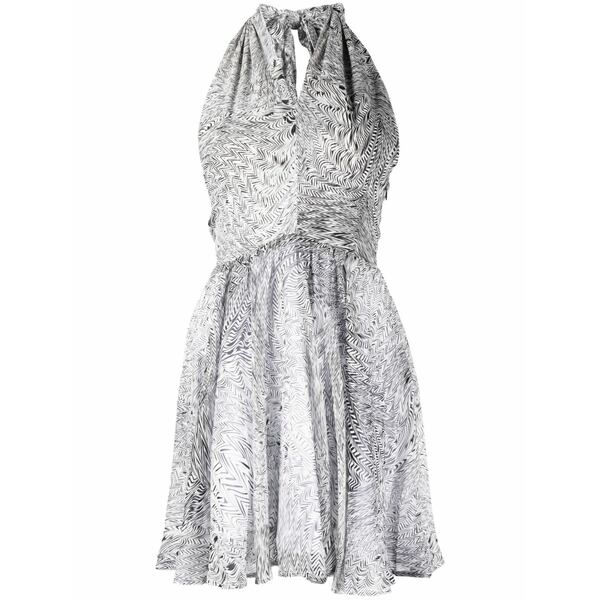 フェデリカ・トシ レディース 衣装 トップス Abstract-print silk dress White