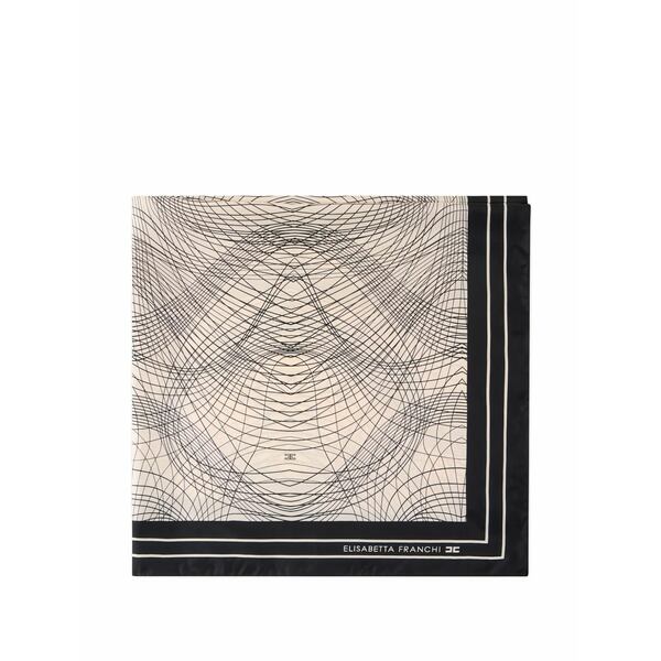 エリザベスフランキ レディース マフラー・ストール・スカーフ アクセサリー Abstract-print foulard scarf Neutrals｜asty 34,320円