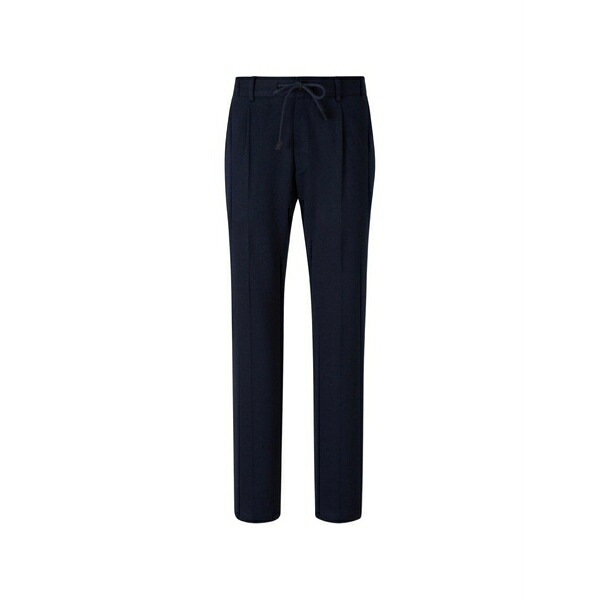 グランサッソ メンズ 心地好いズボン下 ボトムス Drawstring pleated trousers Blue
