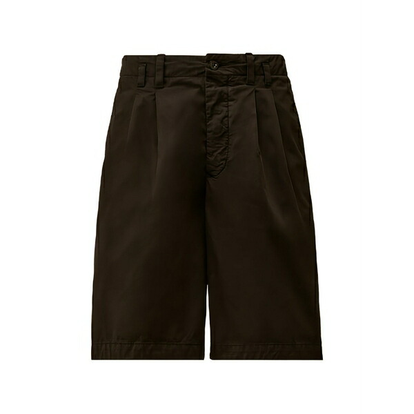 シーピーカンパニー メンズ カジュアルパンツ ボトムス Pleated shorts Black|asty