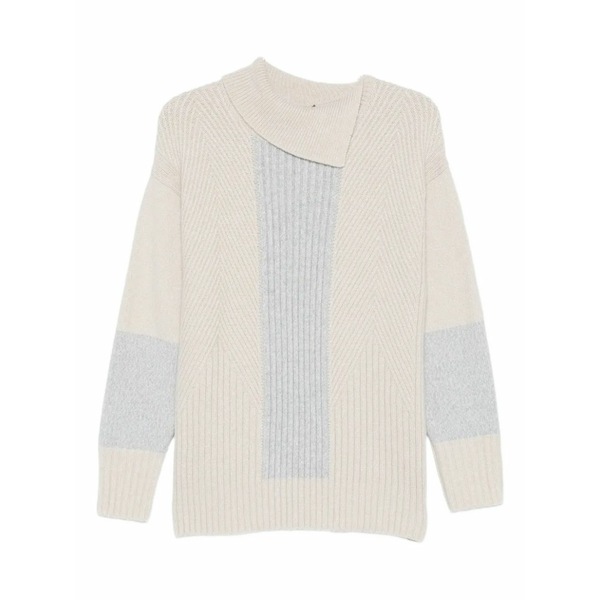 ロレーナアントニアッツィ レディース 編み物\u0026スウェーター アウター Pattern collared sweater Neutrals