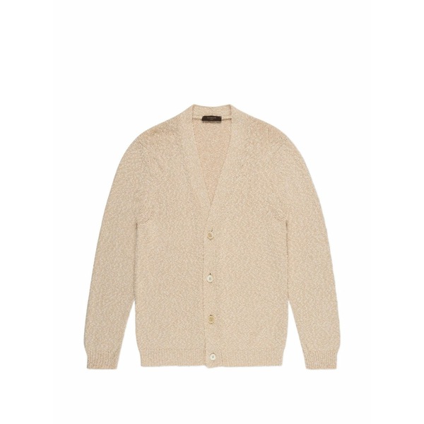 投げること御召しもの メンズ ジレー アウター V-neck button cardigan Neutrals