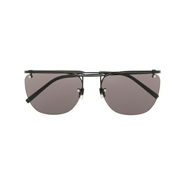 サンローラン アイウェア レディース サングラス＆アイウェア アクセサリー Pilot-frame sunglasses Black｜asty