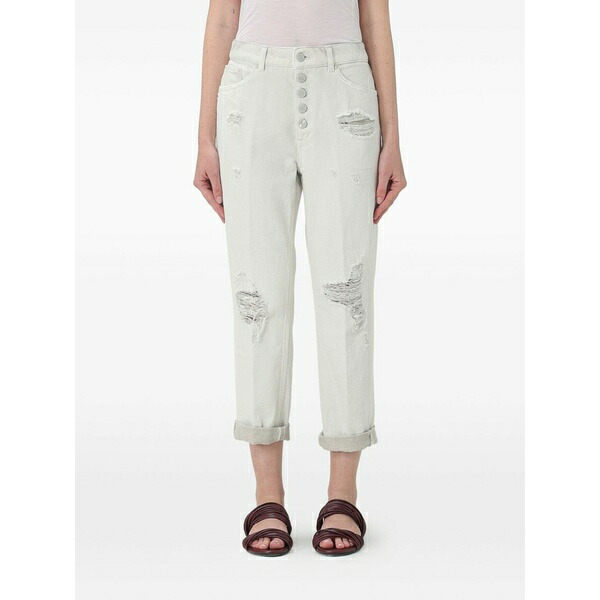 ドンダップ レディース ジーンズズボン下 ボトムス Koons distressed jeans Grey
