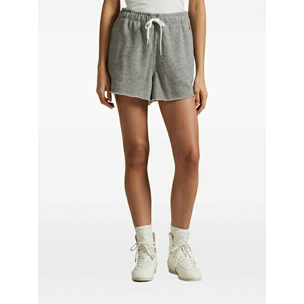 ラルフローレン レディース カジュアルパンツ ボトムス Frayed-hem track shorts Grey
