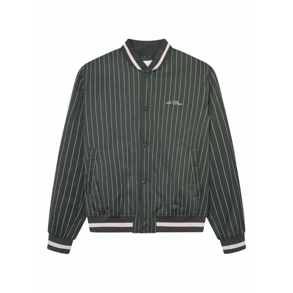 レ ドゥ メンズ 上衣＆上衣 アウター Pinstripe bomber jacket Green