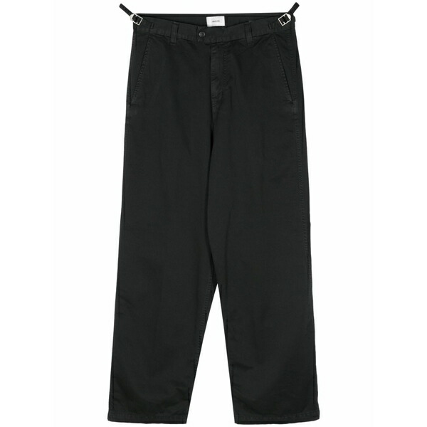 ハイクール メンズ カジュアルパンツ ボトムス High-waist tapered trousers Black|asty