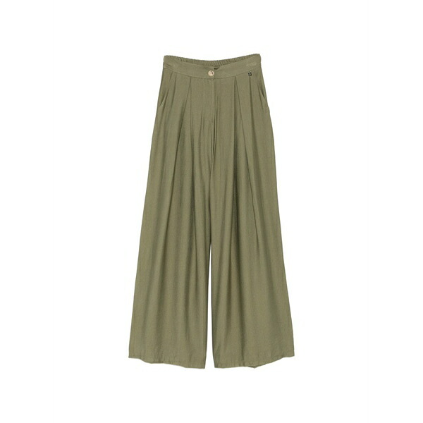 ディキシー レディース 心地好いズボン下 ボトムス Pleated pleated trousers Green