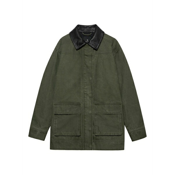 アニービン レディース 上衣＆上衣 アウター Sean patch-pocket military jacket Green