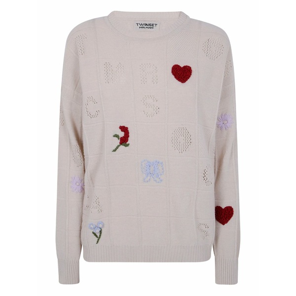 ツイン仕掛ける レディース 編み物\u0026スウェーター アウター X marco rambaldi sweater Neutrals