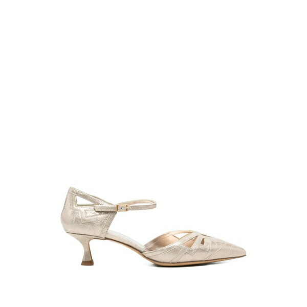 パンパノウサギ ビーニ レディース パンプス シューズ Cut-out pointed pumps Silver