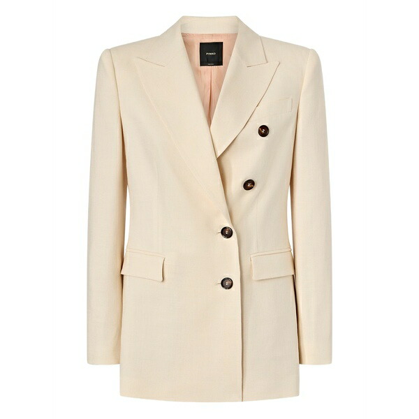 ピンコ レディース 上衣＆上衣 アウター Double-breasted blazer Neutrals