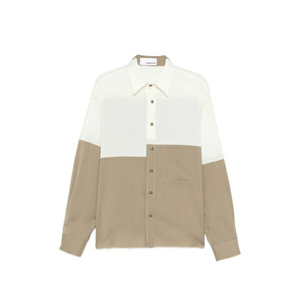コスチュームメイン メンズ シャツ トップス Richard evo buttoned shirt Neutrals｜asty