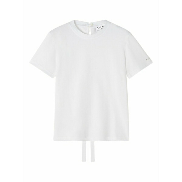 ランバン レディース ティーシャツ トップス Short-sleeves t-shirt White