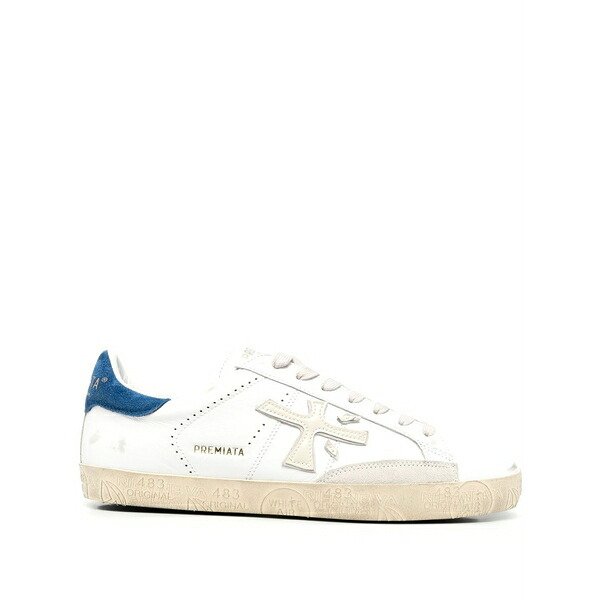 プレミアータ メンズ スニーカー シューズ Steven low-top sneakers  White