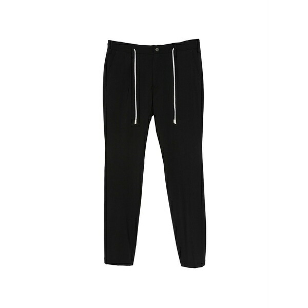 イレブンティ メンズ カジュアルパンツ ボトムス Drawstring trousers Black｜asty