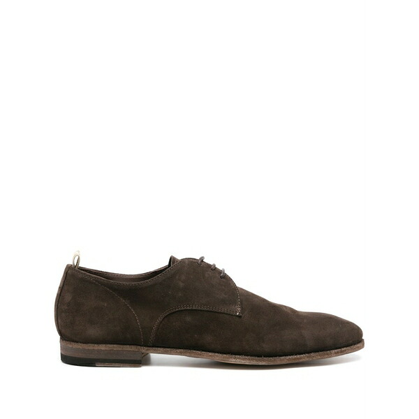 オフィチーネ 創作的 メンズ 御召しものシューズ シューズ Solitude suede derby shoes Brown