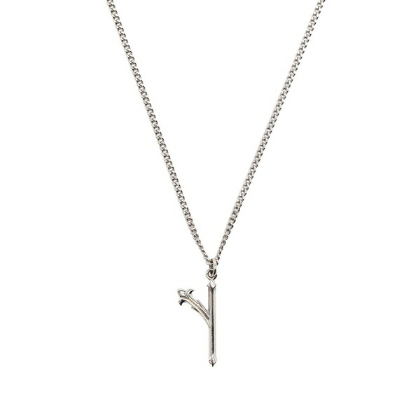 エマニュエレ ビコッキ メンズ 首飾り・チョー鉄道車両 付属品 Alphabet pendant necklace Silver