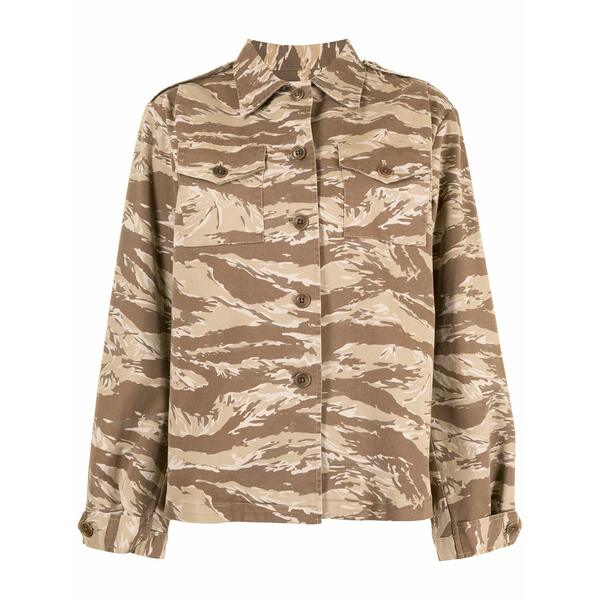 ニリロータン レディース シャツ トップス Camouflage print shirt Brown｜asty