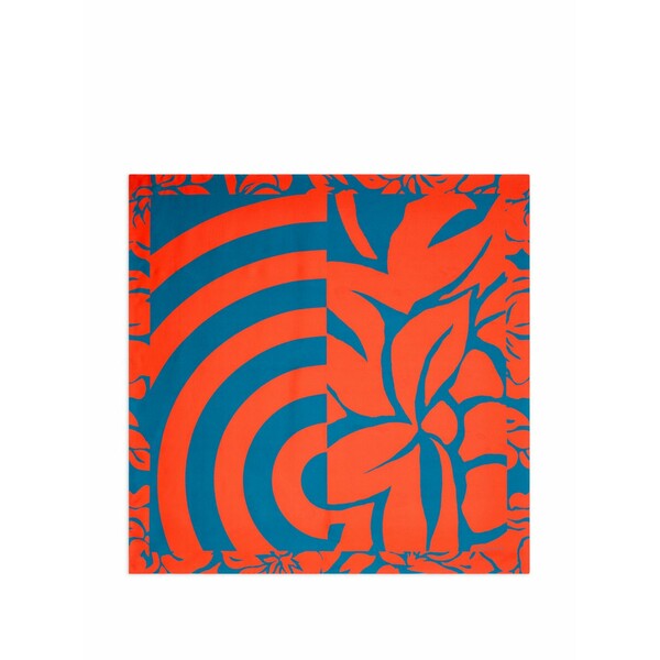 ドリス・ヴァン・ノッテン レディース えり巻き・袈裟・えり巻き 付属物 Printed square scarf Orange