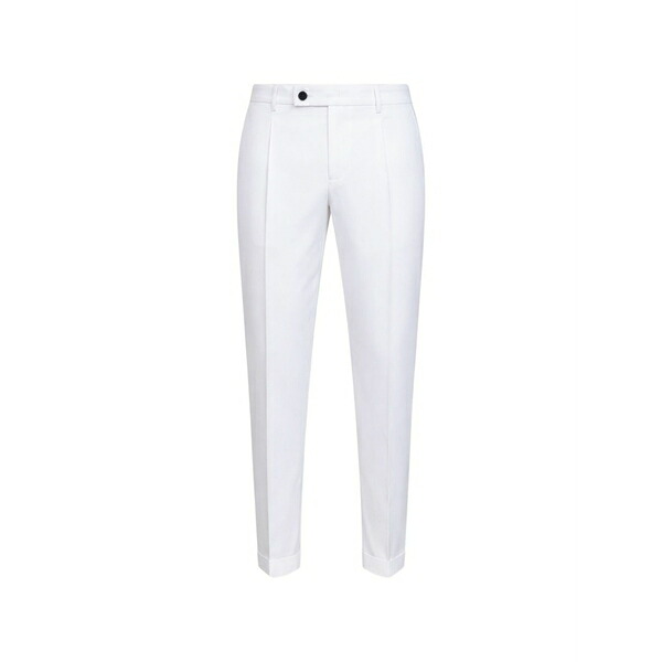 ディーフォーポイントゼロ メンズ 心地好いズボン下 ボトムス Tailored trousers White
