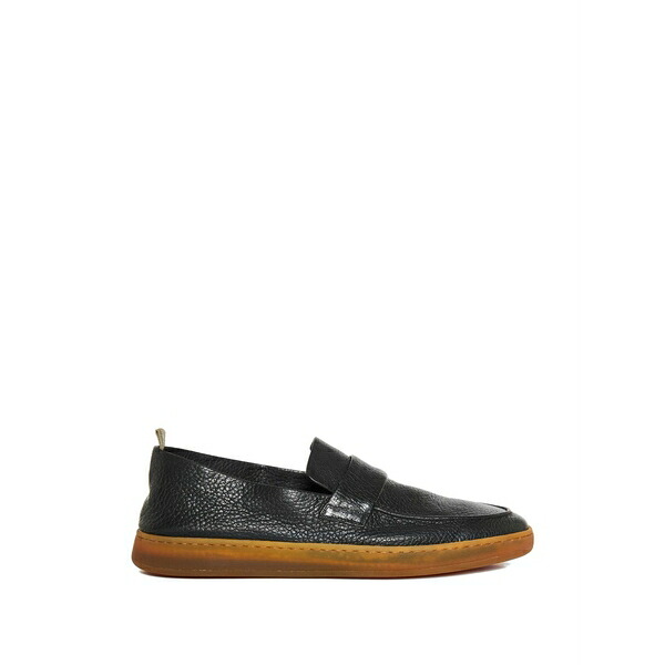 オフィチーネ 創造的 メンズ スリッポン・ローファー シューズ Herbie 001 penny loafers Black