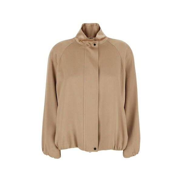アントネリ レディース 上衣＆上衣 アウター Grace zip-up jacket Neutrals