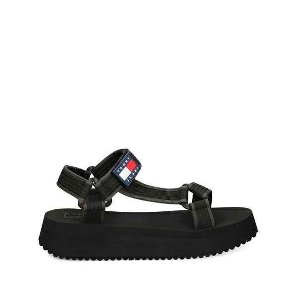 トミーヒルフィガー レディース サンダル シューズ Platform strap sandals Black｜asty