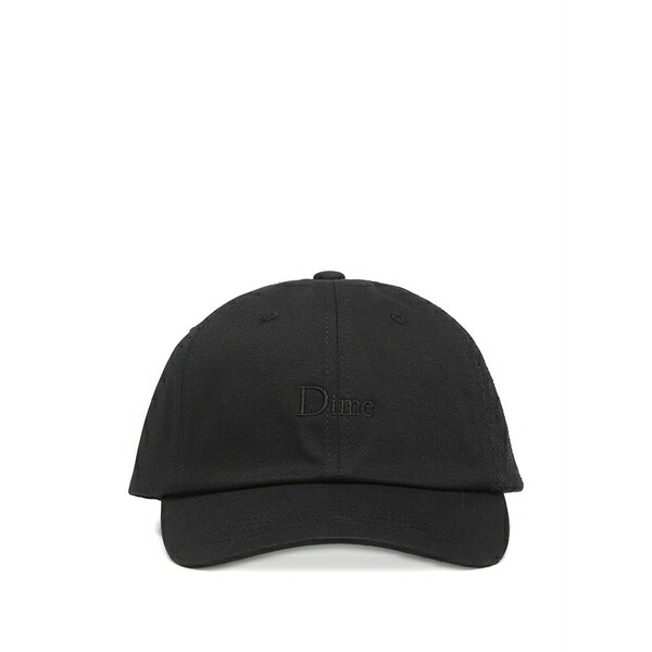 ダイム メンズ かぶり笠 付属品 Low pro logo-embroidered baseball cap Black