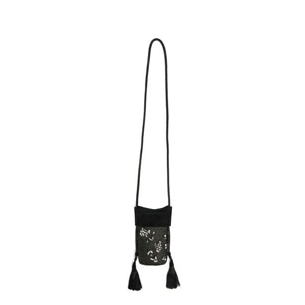 ジョハンナ・オーティズ レディース ハンドバッグ バッグ Crystal-embellished tassel-detail cross body bag Black|asty