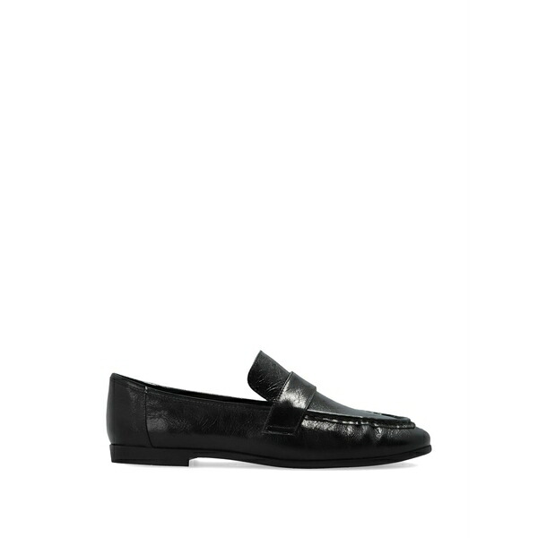 黒いこと スエードクロス 制作室 レディース スリッポン・ローファー シューズ Arrow loafers Black