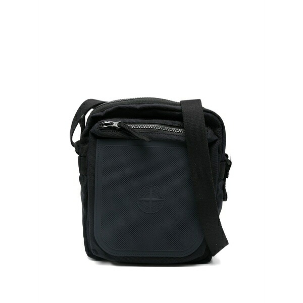 ストーンアイランド メンズ ショルダーバッグ 御徒面子 Panama zip messenger bag Black