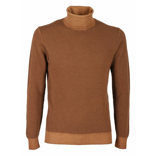 チルコロ1901 メンズ 編み物\u0026プルオーバー アウター High neck sweater Brown