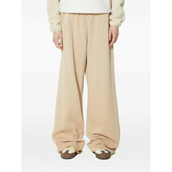 アディダス レディース 心地好いズボン下 ボトムス Logo-embroidered track pants Neutrals パンツ-ボトムス-レディースファッション