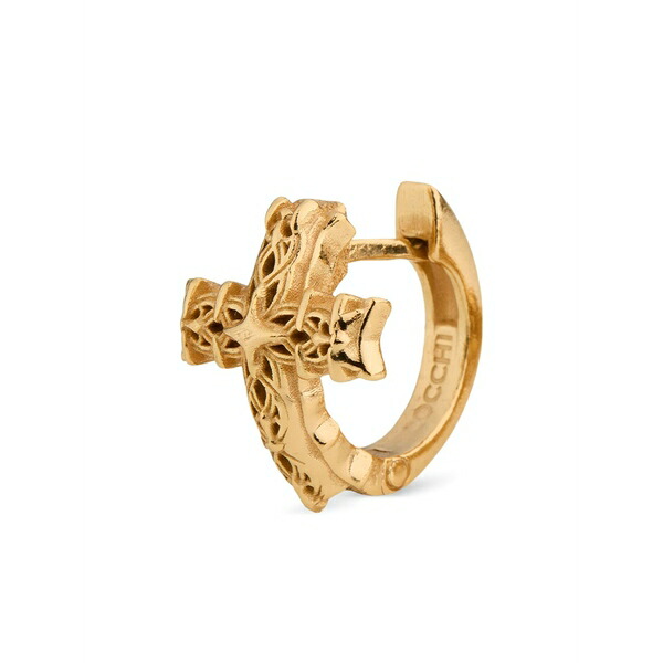 エマニュエレ ビコッキ メンズ ピアス・イヤリング 佩び物 Notre-dame cross hoop earring Gold