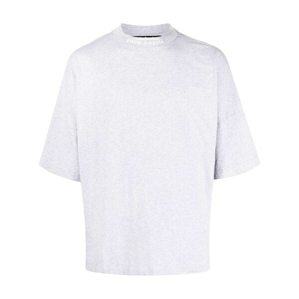 パーム・エンジェルス メンズ ティーシャツ トップス Logo-print cotton t-shirt Grey トップス-Tシャツ・カットソー-メンズファッション