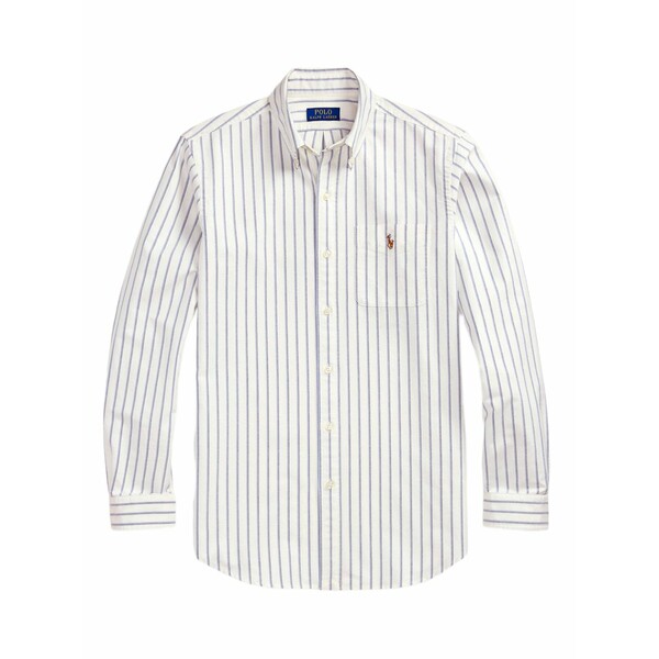 ラルフローレン メンズ シャツ トップス Striped oxford shirt White|asty