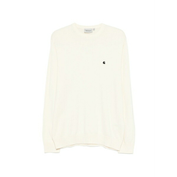 鉄道車両ハート型 メンズ 編み物\u0026プルオーバー アウター Madison logo-embroidered sweater Neutrals