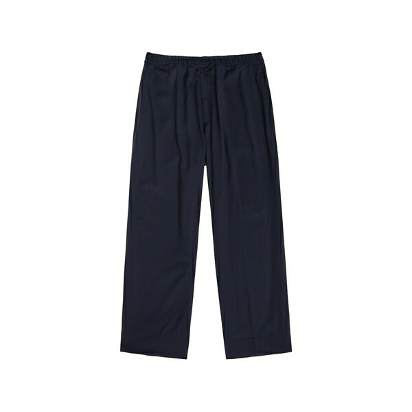 オフィシンジェネレール メンズ カジュアルパンツ ボトムス Nilson drawstring wide-leg trousers Blue｜asty