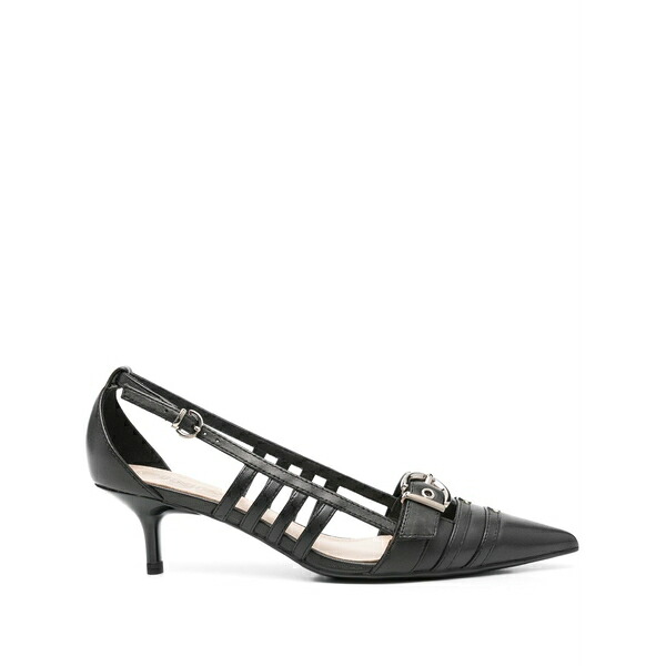 ピンコ レディース パンプス シューズ 55粍 leather pumps Black