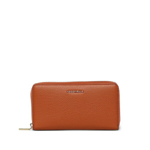 コチネレ レディース 紙入れ 付属品 Zip leather wallet Brown