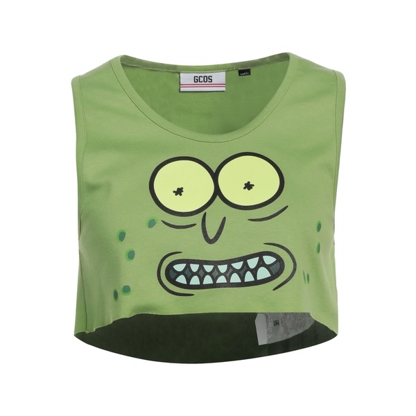 【送料無料】 ジーシーディーエス レディース Tシャツ トップス Tops Green