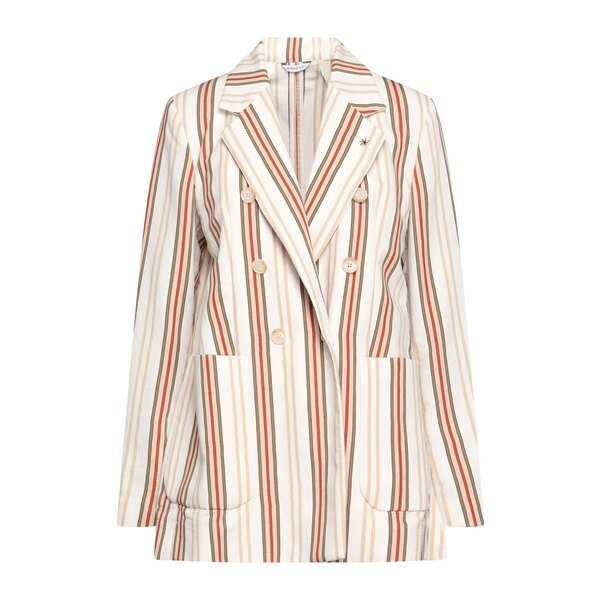 【送料無料】 マニュエル リッツ レディース ジャケット＆ブルゾン アウター Blazers Beige