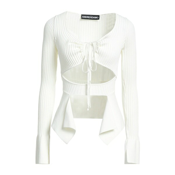 【貨物輸送無料】 アンドレダモ レディース 編み物\u0026プルオーバー アウター Sweaters White トップス-レディースファッション