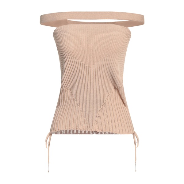 【送料無料】 アンドレダモ レディース Tシャツ トップス Tops Beige|asty