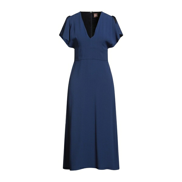 【送料無料】 ボス レディース ワンピース トップス Midi dresses Blue