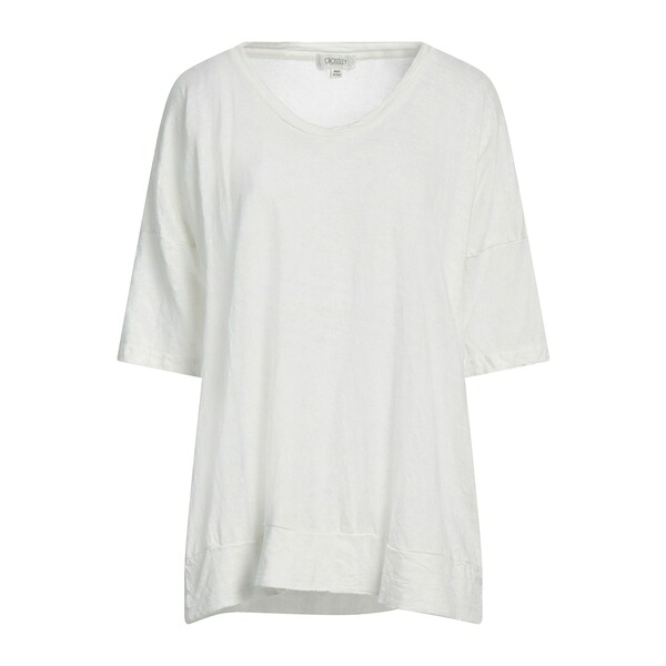 【送料無料】 クロスリー レディース Tシャツ トップス T-shirts White｜asty