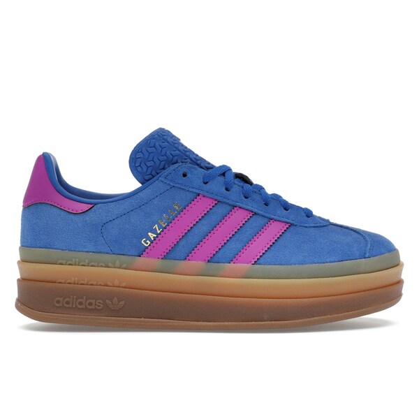 adidas アディダス レディース スニーカー 【adidas Gazelle Bold Bold Blue Lucid Pink (Women's)】 サイズ US_9(26.0cm) Bold Blue/Lucid Pink/Gum