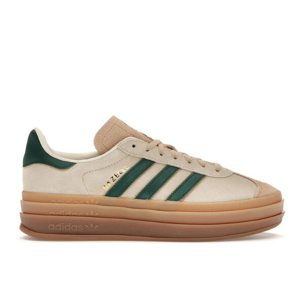 adidas アディダス レディース スニーカー 【adidas Gazelle Bold Magic Beige Collegiate Green (Women's)】 サイズ US_6.5(23.5cm) Cream White/Collegiate Green/Magic Beige