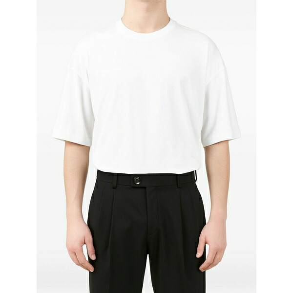 ロベルトコリーナ メンズ プルオーバー トップス Short-sleeve cotton t-shirt White